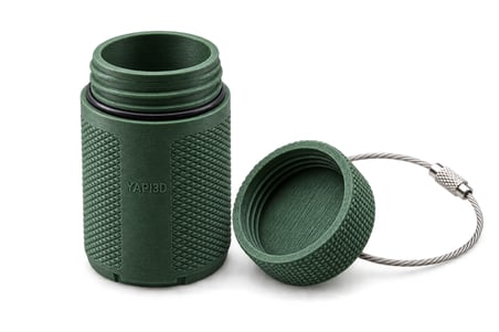 YAPI3D Mini Anahtarlık Saklama Kabı Vidalı Kapaklı Taşınabilir Küçük Eşya Kutusu Çok Amaçlı Mini Container