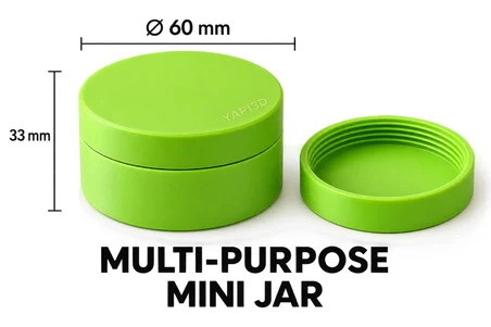 Mini Vidalı Kapaklı Saklama Kutusu | Küçük Boy Taşınabilir Düzenleyici Kutu | Vida, Somun, 