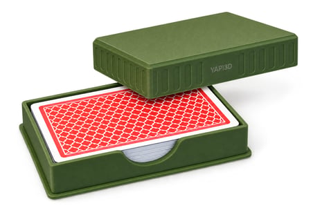 YAPI3D İskambil Kağıdı Kutusu – Kapaklı Oyun Kağıdı Saklama Kutusu – Kart Destesi Organizeri – 