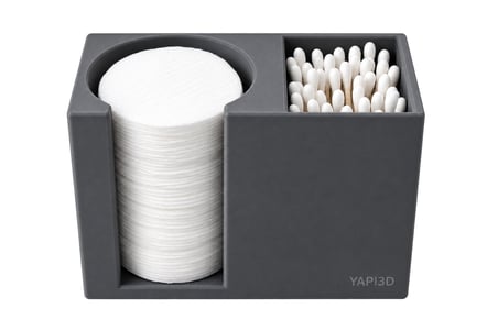 YAPI3D 2 Bölmeli Pamuk ve Kulak Çubuğu Düzenleyici Organizer
