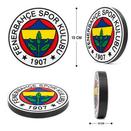 ⚽ Spor Kulübü Temalı Dekoratif Duvar ve Masa Süsü 15x15x10 CM Taraftar Dekoru Koleksiyonluk Dekoratif Ürün
