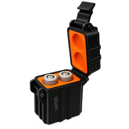 YAPI3D Rugged 21700 Pil Saklama Kutusu – 21700 Uyumlu 2’li Pil Organizeri, Kapaklı Pil Muhafaza ve Düzenleme