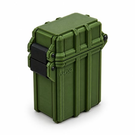 YAPI3D Rugged 21700 Pil Saklama Kutusu – 21700 Uyumlu 2’li Pil Organizeri, Kapaklı Pil Muhafaza ve Düzenleme