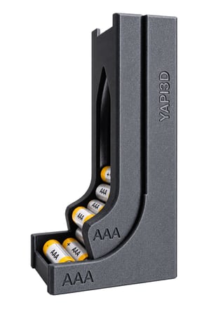 YAPI3D AA AAA Pil Düzenleyici ve Dağıtıcı – 2 Bölmeli Pil Organizeri, Masaüstü Pil Standı