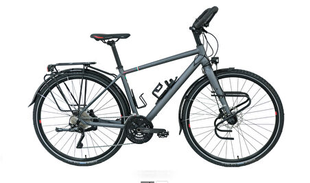 Carraro Cr-T World 28 Hd Tur Bisikleti (Mat Antrasit-Kırmızı) 46cm