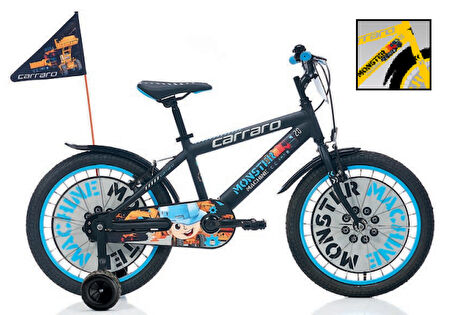 Carraro Monster 20 Jant V-Fren Çocuk Bisikleti (Sarı-Gri-Siyah)