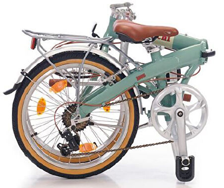 Bianchi New Vintage 20 V Katlanır Bisiklet (Celeste Glossy)