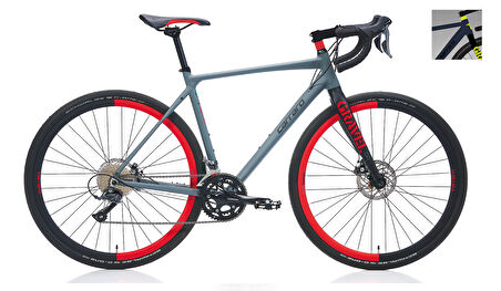 Carraro Gravel G0 28 Md Gravel Bisiklet (Mat Mavi Siyah Açık Yeşil) 50cm