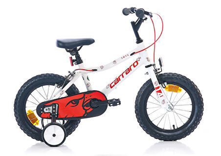 Carraro Red Eagle 14 Jant V Fren Çocuk Bisikleti (Beyaz Kırmızı)