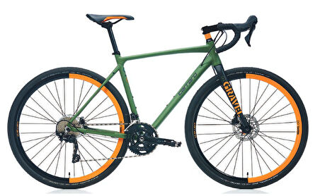 Carraro Gravel G2 28-Jant Hd Gravel Bisikleti (Mat Haki Turuncu) 55cm