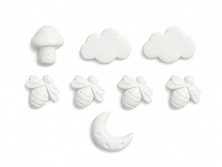 13 Parça Mini Taş Tozu Boyama Seti – 8 Figür, 4 Renk Akrilik Boya ve Fırçalı Hobi Set