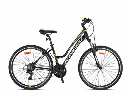 Kron Tx100 Lady 28 Jant V Fren Trekking Bisiklet (Mat Siyah Neon Sarı)