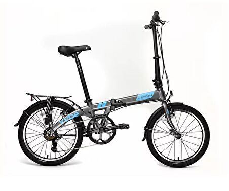 Dahon Vybe D7 Katlanır Bisiklet (Gri-Mavi)