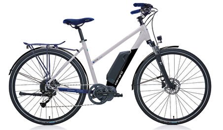 Carraro E-Time Venüs 28 Hd Elektrikli Bisiklet (Mat Gümüş Siyah Koyu Mavi)