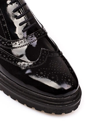 HAKİKİ DERİ SİYAH RUGAN KALIN TABAN ERKEK AYAKKABI  2500021