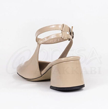Mergenshoes Mf300 Ten Bilek Bantlı Kadın Topuklu Ayakkabı