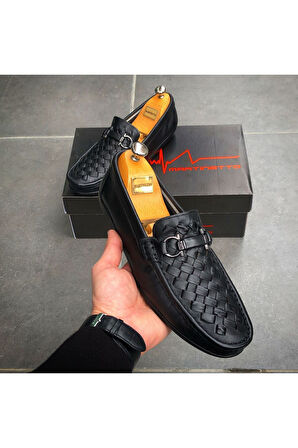 HAKİKİ DERİ SİYAH GÜNLÜK ERKEK AYAKKABI MRTCNTB200