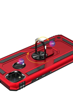 Newface Xiaomi Redmi 9C Kılıf Sofya Yüzüklü Silikon Kapak - Gold