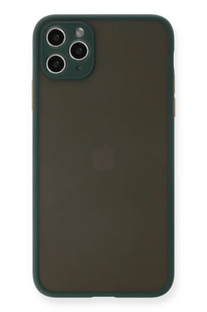 Newface Apple iPhone 11 Pro Max Kılıf Montreal Silikon Kapak - Yeşil
