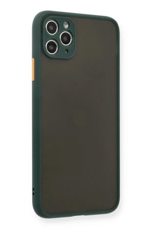 Newface Apple iPhone 11 Pro Max Kılıf Montreal Silikon Kapak - Yeşil