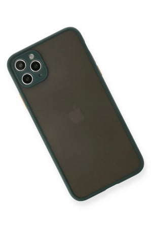 Newface Apple iPhone 11 Pro Max Kılıf Montreal Silikon Kapak - Yeşil