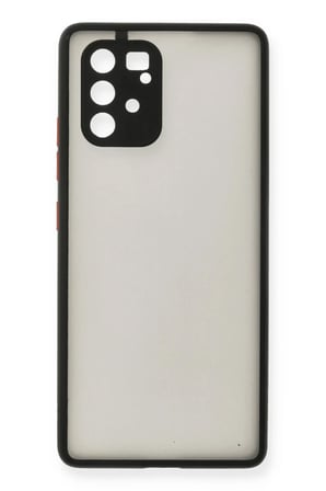 Newface Samsung Galaxy A91 / S10 Lite Kılıf Montreal Silikon Kapak - Siyah