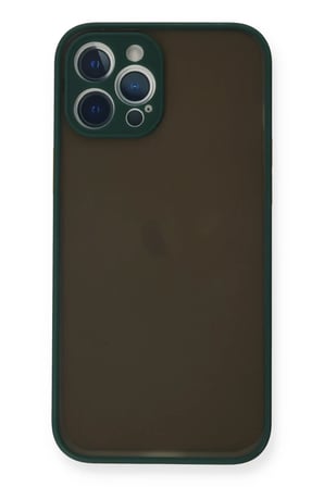 Newface Apple iPhone 12 Pro Kılıf Montreal Silikon Kapak - Yeşil
