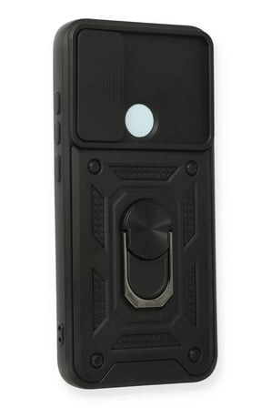 Newface Xiaomi Redmi Note 8 Kılıf Pars Lens Yüzüklü Silikon - Siyah