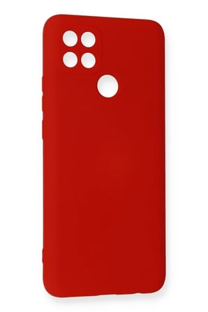 Newface Oppo A15 Kılıf Nano içi Kadife Silikon - Kırmızı