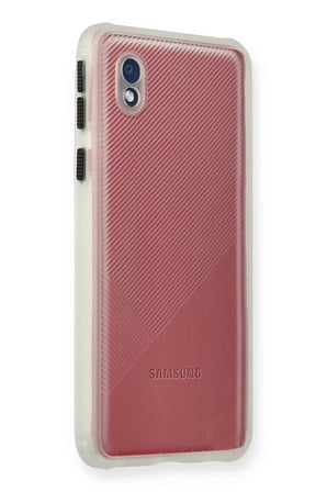 Newface Samsung Galaxy A01 Core Kılıf Miami Şeffaf Silikon - Şeffaf