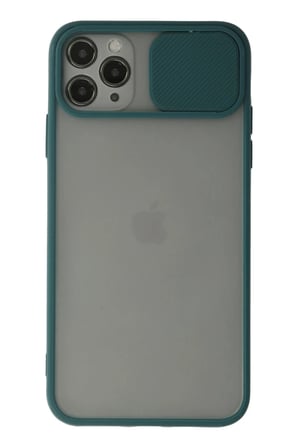 Newface Apple iPhone 11 Pro Kılıf Palm Buzlu Kamera Sürgülü Silikon - Yeşil