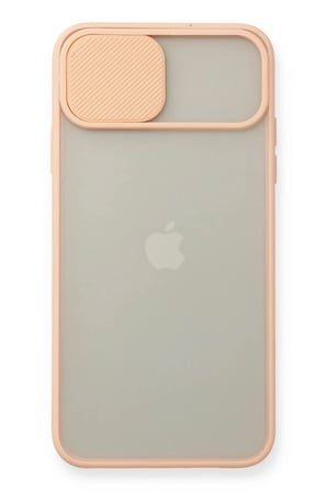 Newface Apple iPhone 11 Pro Max Kılıf Palm Buzlu Kamera Sürgülü Silikon - Pembe