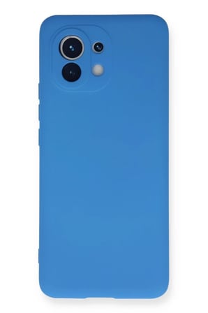 Newface Xiaomi Mi 11 Kılıf Nano içi Kadife Silikon - Mavi