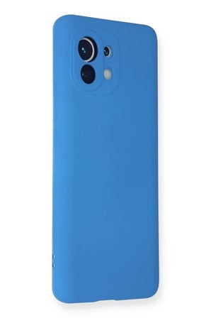 Newface Xiaomi Mi 11 Kılıf Nano içi Kadife Silikon - Mavi
