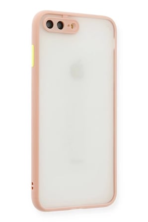 Newface Apple iPhone 7 Plus Kılıf Montreal Silikon Kapak - Pembe