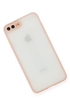 Newface Apple iPhone 7 Plus Kılıf Montreal Silikon Kapak - Pembe