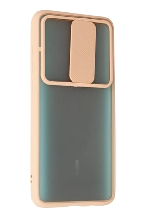 Newface Xiaomi Redmi Note 8 Pro Kılıf Palm Buzlu Kamera Sürgülü Silikon - Pembe