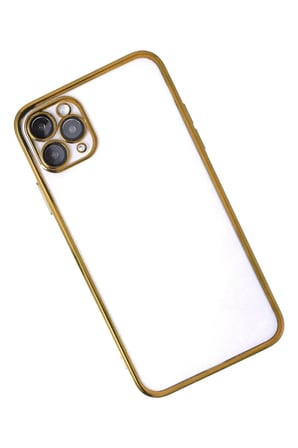 Newface Apple iPhone 11 Pro Kılıf Razer Lensli Silikon - Gold