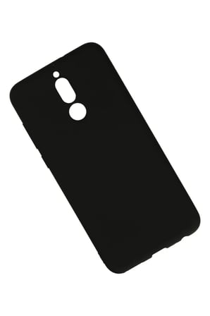 Newface Huawei Mate 10 Lite Kılıf Nano içi Kadife Silikon - Siyah