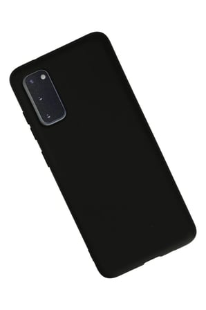 Newface Samsung Galaxy S20 Kılıf Nano içi Kadife Silikon - Siyah