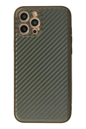 Newface Apple iPhone 12 Pro Kılıf Coco Karbon Silikon - Füme