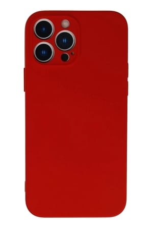 Newface Apple iPhone 13 Pro Kılıf Nano içi Kadife Silikon - Kırmızı