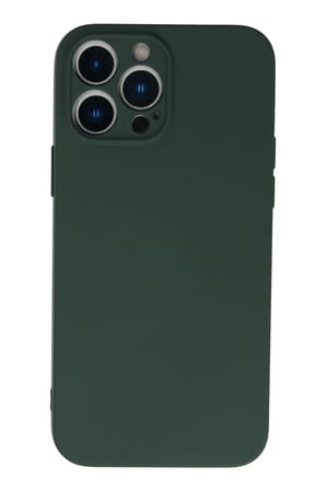 Newface Apple iPhone 13 Pro Kılıf Nano içi Kadife Silikon - Koyu Yeşil