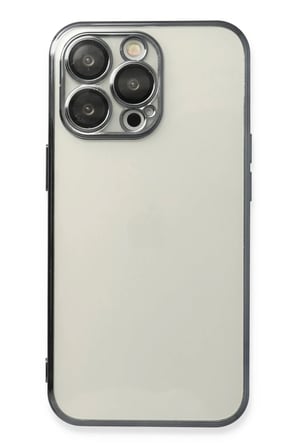 Newface Apple iPhone 13 Pro Max Kılıf Razer Lensli Silikon - Siyah