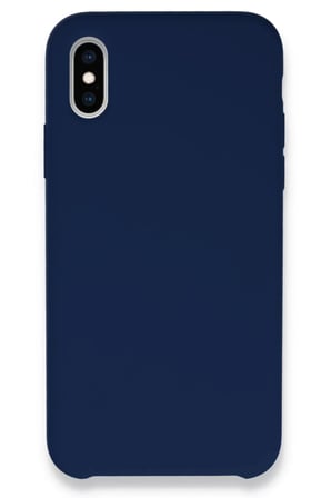 Newface Apple iPhone XS Max Kılıf Lansman Legant Silikon - Lacivert