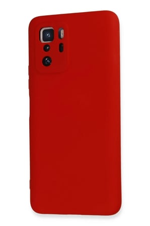 Newface Xiaomi Poco X3 GT Kılıf Nano içi Kadife Silikon - Kırmızı