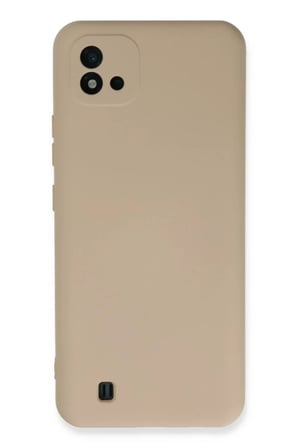 Newface Realme C11 2021 Kılıf Nano içi Kadife Silikon - Pudra