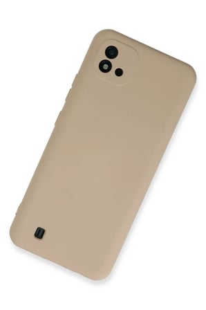 Newface Realme C11 2021 Kılıf Nano içi Kadife Silikon - Pudra