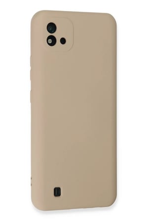 Newface Realme C11 2021 Kılıf Nano içi Kadife Silikon - Pudra