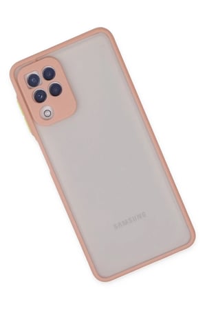 Newface Samsung Galaxy A22 Kılıf Montreal Silikon Kapak - Pembe